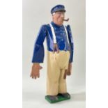 JOHN HYWEL LEWIS (1900-1950) FOLK ART SAILOR 'WHIRLYGIG' circa 1920-1940, carved in Cemaes, Ynys Mon