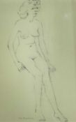 ‡ ERIC MALTHOUSE pencil drawing - nude, signedDimensions: 37 x 24cmsProvenance:private collection