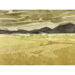 ‡ JOHN BRUNSDON limited edition (48/350) coloured etching - entitled 'Cloud Break Over Snowdon',