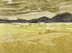 ‡ JOHN BRUNSDON limited edition (48/350) coloured etching - entitled 'Cloud Break Over Snowdon',