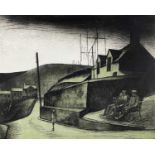 ‡ GEORGE CHAPMAN limited edition (19/50) coloured etching - entitled verso 'Rhondda Valley Street (