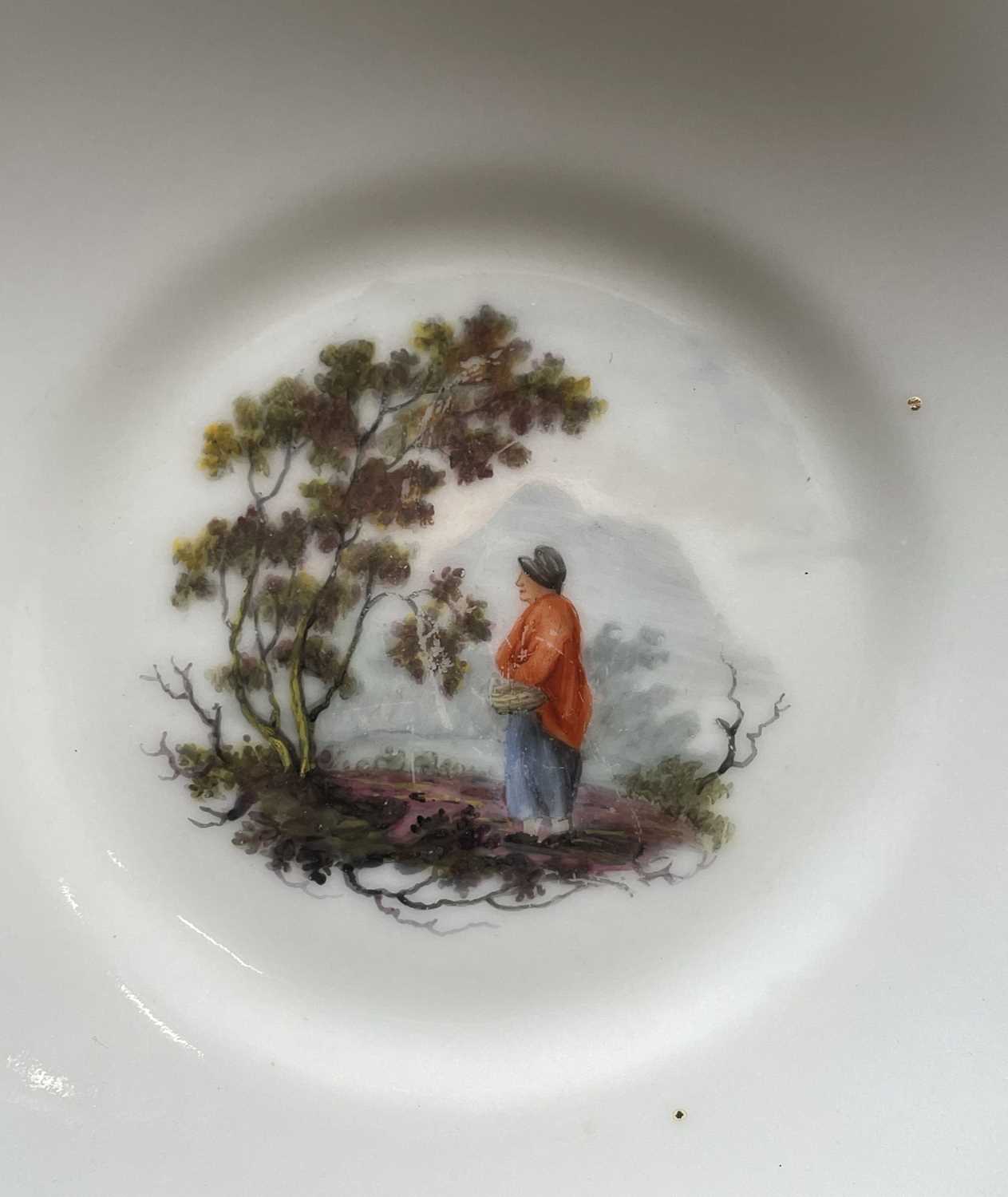 SWANSEA GLASSY PASTE PORCELAIN CUP & SAUCER, circa 1815, decorated by William Billingsley, the cup - Image 3 of 20