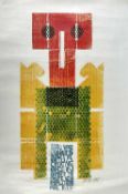 ‡ PAUL PETER PIECH five colour print - with verse by Paul Klee (Swish-born German artist) whose