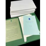 GWASG GREGYNOG, 2005 - Miscellanea, 5 of 25 copies of the green edition, each portfolio contianing