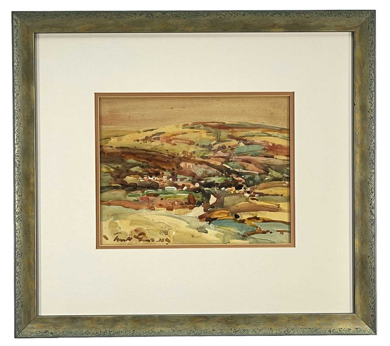 ‡ WILL EVANS watercolour - Gower landscape, signed and dated 1928 Dimensions: 21 x 26. - Image 2 of 2