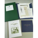 GWASG GREGYNOG & SIR KYFFIN WILLIAMS RA assorted ephemera, booklets and printed items, including