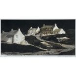 ‡ JOHN KNAPP-FISHER limited edition (89/500) print - 'Cottages in Abereiddy', signed in