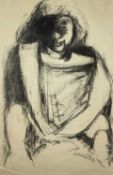 ‡ WILL ROBERTS charcoal - full portrait, signed and dated '96Dimensions: 74 x 48cmsProvenance: