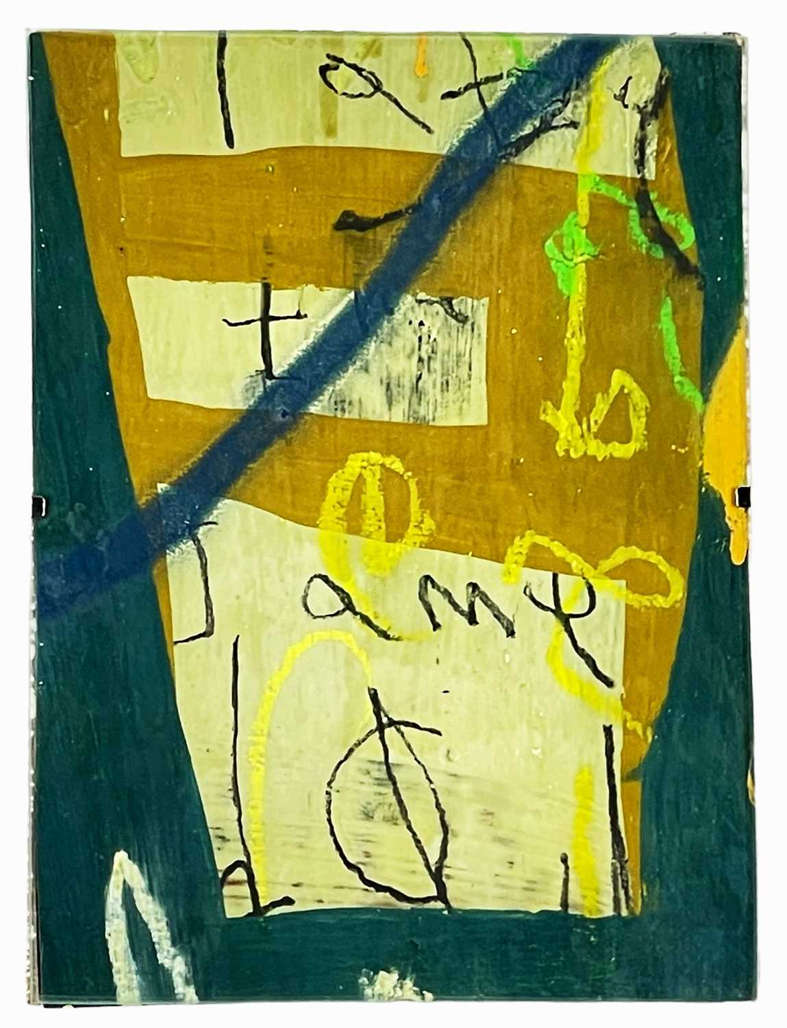 ‡ NEALE HOWELLS acrylic on paper - abstract painting fragment, unsignedDimensions: 24 x - Image 2 of 2