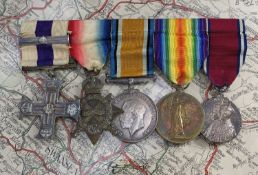 GREAT WAR MILITARY CROSS & BAR MEDAL GROUP awarded to Captain Bernard Ernest Ablitt West Yorkshire