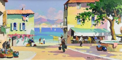‡ CECIL ROCHFORT D'OYLY JOHN oil on canvas - title verso 'Village of Beaulieu near Monte Carlo,
