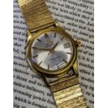 18K GOLD OMEGA CONSTELLATION AUTOMATIC CALENDAR WRISTWATCH, c. 1961, Ref. 886, 24J Cal.561 automatic