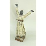 FRANZ BERGMAN COLD PAINTED BRONZE FIGURE OF 'WHIRLING DERVISH I', Austria, c. 1900, standing with