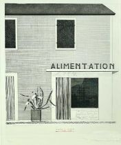 ‡ DAVID HOCKNEY R.A., limited edition (441/500) etching - ‘French Shop’, signed in pencilDimensions: