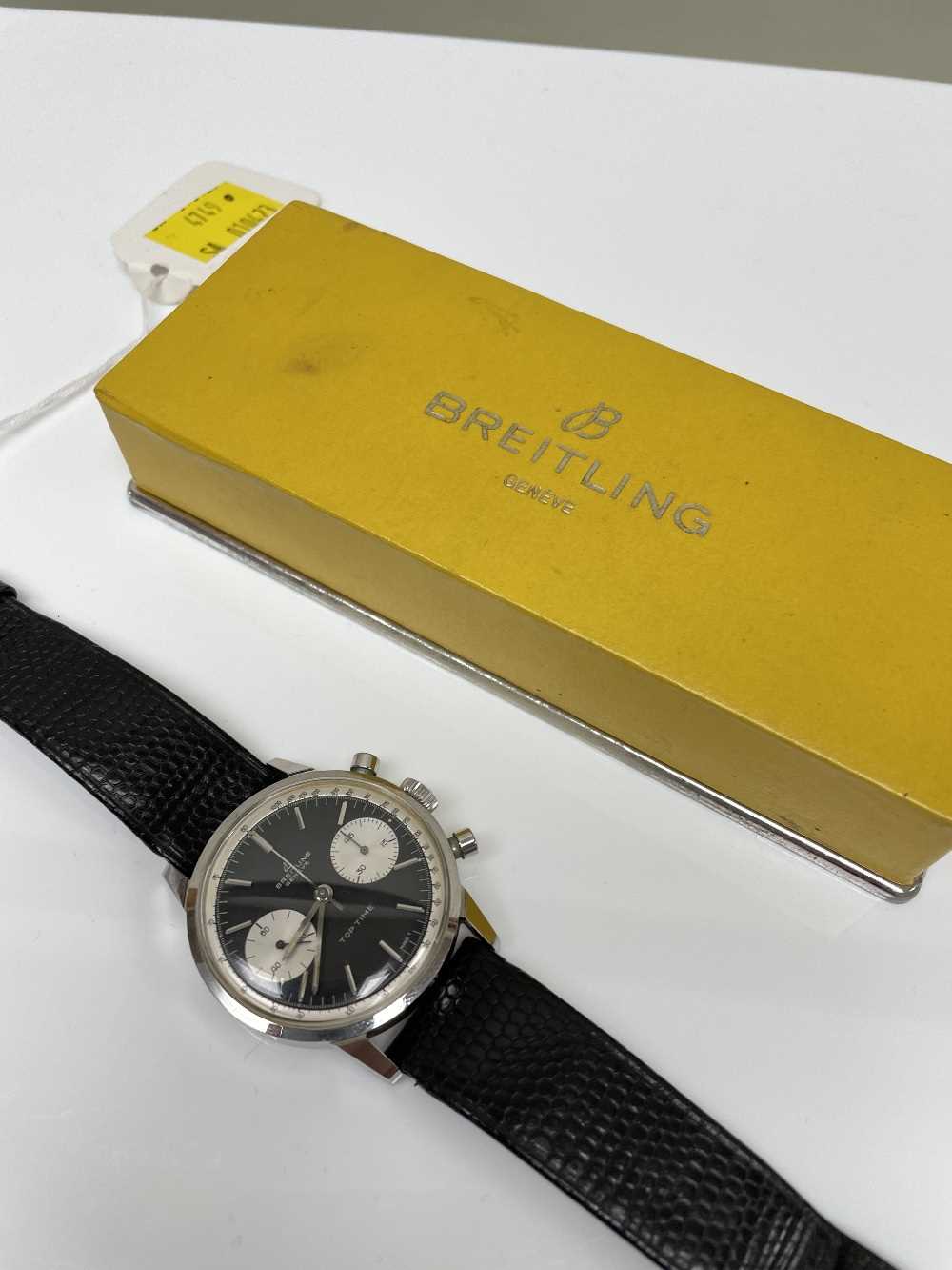 BREITLING TOP TIME 'THUNDERBALL' CHRONOGRAPH WRISTWATCH, ref. 2002, stainless steel, circa 1965, - Image 10 of 11