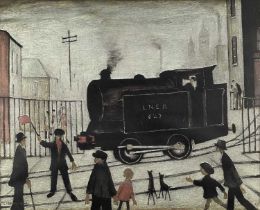 ‡ LAURENCE STEPHEN LOWRY RBA RA 1973 offset lithograph printed in colours on wove - 'The Level