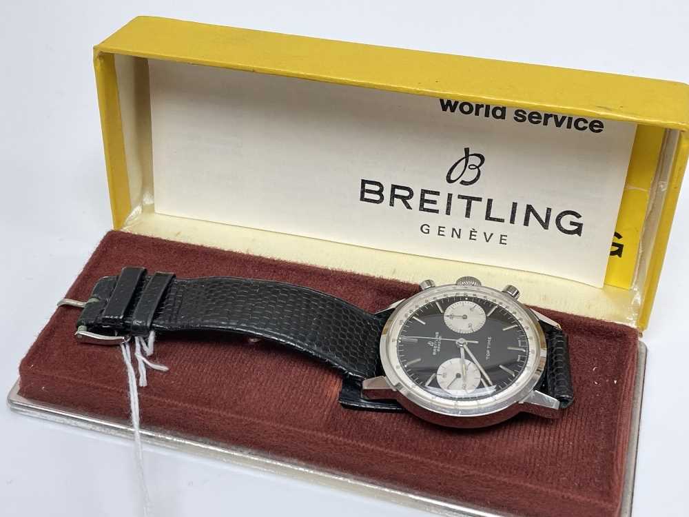 BREITLING TOP TIME 'THUNDERBALL' CHRONOGRAPH WRISTWATCH, ref. 2002, stainless steel, circa 1965, - Image 11 of 11