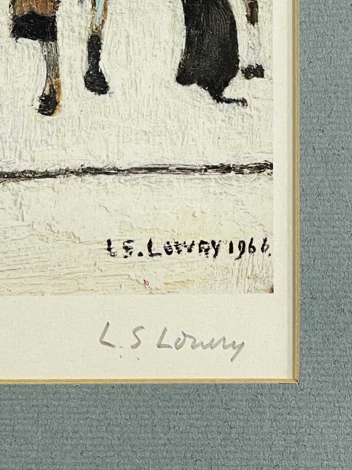 ‡ LAURENCE STEPHEN LOWRY RBA RA limited edition colour print - 'Group of Children', signed in pencil - Image 4 of 6
