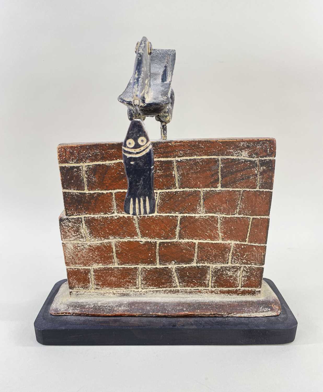 ‡ JOHN MALTBY stoneware sculpture - entitled to base 'Bird, Wall, Fish', signed, together with - Image 4 of 4