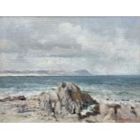 TERENCE McCAW (South African, 1913-1978) oil on board - 'Seascape, view from Hermanus of Danger