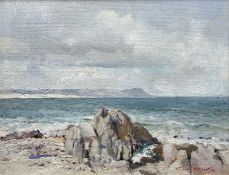 TERENCE McCAW (South African, 1913-1978) oil on board - 'Seascape, view from Hermanus of Danger