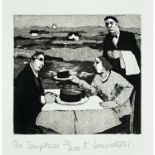 ‡ KARÓLÍNA LÁRUSDÓTTIR (Icelandic, 1944-2019) limited edition (31/200) monochrome etching - entitled