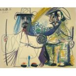 ‡ AFTER PABLO PICASSO (Spanish, 1881-1973) colour lithograph - Two Figures, from Au Basier d'