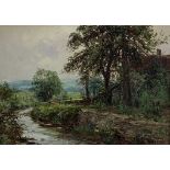 JOHN FALCONER SLATER (1857-1937) oil on canvas – landscape, signed and dated, 23 x