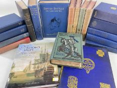 ASSORTED MARITIME/MILITARY HISTORY BOOKS including 'Winston Churchill History of the English