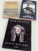 SIR KYFFIN WILLIAMS RA 3 x hardback books by the Artist - 'Across the Straits' (first edition), 'A