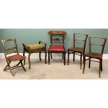 PLUS LOT 42 - CHAIR ASSORTMENT - bentwood chairs, a pair, labelled "Mundos & J&J Cohn Ltd", a