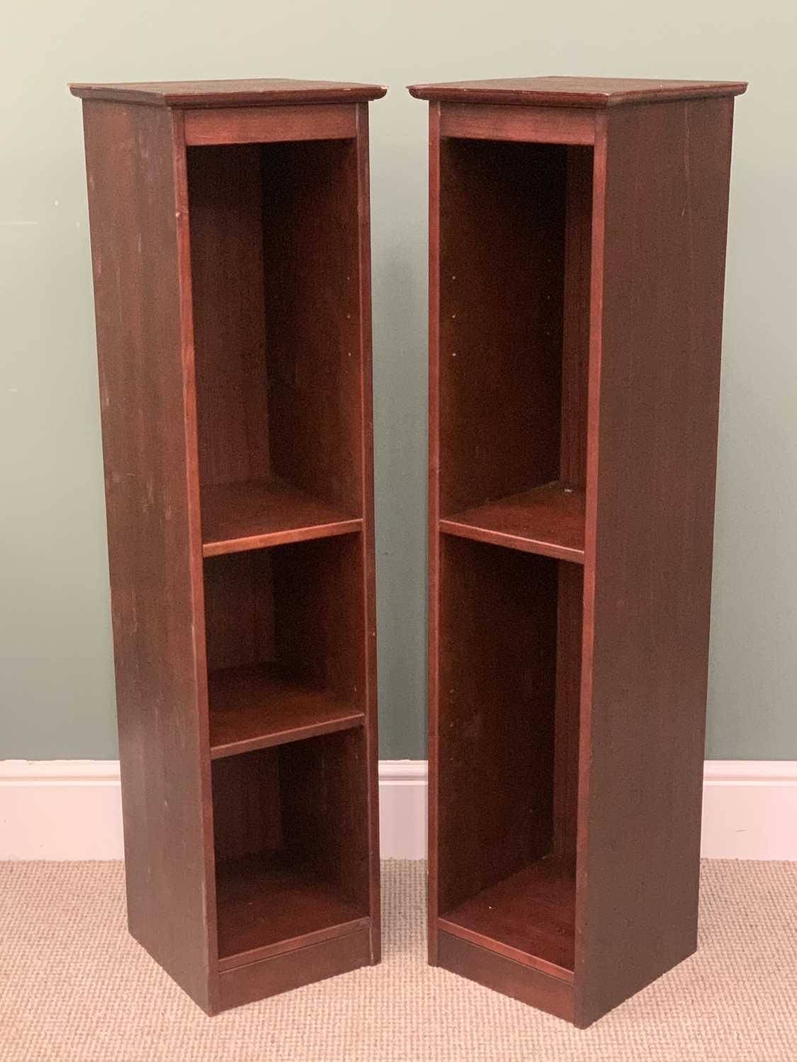 OFFERED WITH LOT 28 - BOOKCASES x 3 - a modern oak set with adjustable shelves, 84cms H, 107cms W, - Image 2 of 4