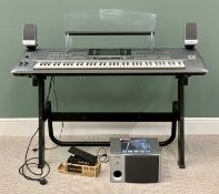 YAMAHA KEYBOARD - "9000 Pro Tyros 5" digital workstation, quality example with stand, speakers and