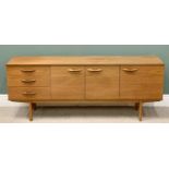 PLUS LOT 21 - MID-CENTURY SIDEBOARD BY AVALON - having three drawers alongside three cupboard doors,