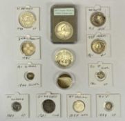VICTORIAN & OTHER SILVER COINAGE - 13 items in various denominations to include an 1840 and a 1901