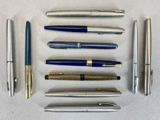 SHEAFFER, PARKER, ESTERBROCK, WATERMAN & OTHER FOUNTAIN & BALLPOINT PEN GROUP - 11 items to