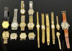 VINTAGE & LATER LADY'S & GENT'S WRISTWATCHES - 8 and 9 respectively, the lady's appear all as gold