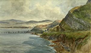 NORMAN NETHERWOOD ARCA watercolour - Llandudno from the Great Orme, signed, 30 x 49cms