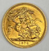 1978 QUEEN ELIZABETH II GOLD FULL SOVEREIGN