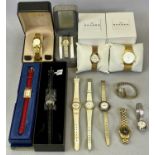 LADY'S VINTAGE & MODERN WRISTWATCHES (12) - to include a Trojan 9ct gold square cased example, dated