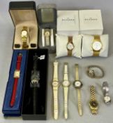 LADY'S VINTAGE & MODERN WRISTWATCHES (12) - to include a Trojan 9ct gold square cased example, dated