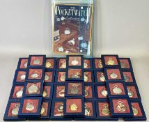 HACHETTE REPRODUCTION POCKET WATCH COLLECTION WITH OTHERS (44) along with associated collector's