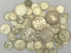 MAINLY BRITISH COIN & COMMEMORATIVE CROWN COLLECTION - to include silver and half silver coinage,