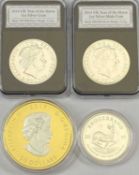 FINE SILVER, MIXED COINS & COMMEMORATIVE CROWNS COLLECTABLES GROUP - lot includes a Westminster 2014