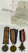 LOT WITHDRAWN - WORLD WAR ONE MEDAL TRIO - awarded to 11838 Private G C Wilson Royal Welsh