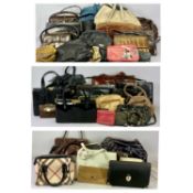 VINTAGE & FASHION HANDBAGS & PURSES - a very large assortment to include Alligator, Crocodile,