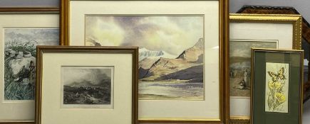 C J HULL limited edition colour print (133/500) - view of Snowdon from Llyn Nantlle, 27.5 x 39cms,