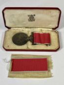 KING GEORGE V BRITISH EMPIRE MEDAL - awarded to Edward R Jones, with spare ribbon, in original Royal