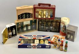 ALCOHOL MINIATURES COLLECTION – including ports, whiskies and liqueurs