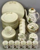 PLANT TUSCAN 15 PIECE COFFEE SERVICE and a Limoges part tea service, 23 pieces, gilt decorated